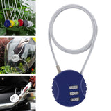 Maxbell Motorcycle Helmet Lock Cycling lock Universal mini Backpack Blue