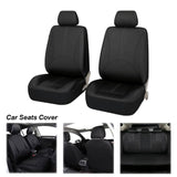 Maxbell Car Seat Covers Classic Washable Luxurious for Most Car Suvs Auto Parts Black 4pcs