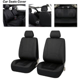 Maxbell Car Seat Covers Classic Washable Luxurious for Most Car Suvs Auto Parts Black 4pcs