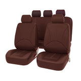 Maxbell Car Seat Covers Classic Washable Luxurious for Most Car Suvs Auto Parts Coffee 9pcs