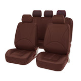 Maxbell Car Seat Covers Classic Washable Luxurious for Most Car Suvs Auto Parts Coffee 9pcs