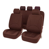 Maxbell Car Seat Covers Classic Washable Luxurious for Most Car Suvs Auto Parts Coffee 9pcs