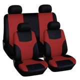 Maxbell 8 Pieces Car Seat Covers Wear Resistant for Vehicles All Seasons Suvs Red