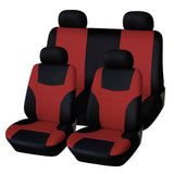 Maxbell 8 Pieces Car Seat Covers Wear Resistant for Vehicles All Seasons Suvs Red