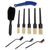 Maxbell 10Pcs Detailing Brush Kit Products Cleaner for Car Cleaning Wheel Brush