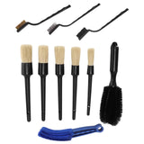 Maxbell 10Pcs Detailing Brush Kit Products Cleaner for Car Cleaning Wheel Brush