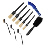 Maxbell 10Pcs Detailing Brush Kit Products Cleaner for Car Cleaning Wheel Brush