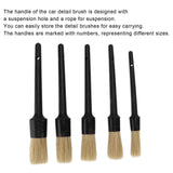 Maxbell 10Pcs Detailing Brush Kit Products Cleaner for Car Cleaning Wheel Brush