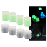 Maxbell 4x Car Tire Valve Stem Caps Luminous Glow in The Dark for Trucks Suvs