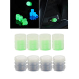 Maxbell 4x Car Tire Valve Stem Caps Luminous Glow in The Dark for Trucks Suvs