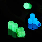 Maxbell 4x Car Tire Valve Stem Caps Luminous Glow in The Dark for Trucks Suvs