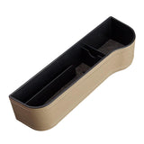 Maxbell Universal Car Seat Gap Filler PU Leather for Cards Phones Beige
