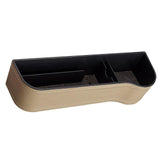 Maxbell Universal Car Seat Gap Filler PU Leather for Cards Phones Beige