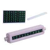 Maxbell Temporary Parking Card ABS Adhesive Car Decoration for Outdoor Roadside