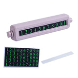 Maxbell Temporary Parking Card ABS Adhesive Car Decoration for Outdoor Roadside