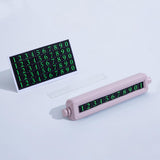 Maxbell Temporary Parking Card ABS Adhesive Car Decoration for Outdoor Roadside