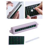 Maxbell Temporary Parking Card ABS Adhesive Car Decoration for Outdoor Roadside