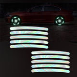 Maxbell Car Wheel Hub Reflective Sticker Exterior Decoration Safety for Cycling 10Pcs