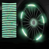 Maxbell Car Wheel Hub Reflective Sticker Exterior Decoration Safety for Cycling 10Pcs