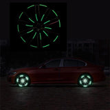 Maxbell Car Wheel Hub Reflective Sticker Exterior Decoration Safety for Cycling 10Pcs