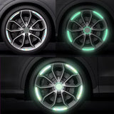 Maxbell Car Wheel Hub Reflective Sticker Exterior Decoration Safety for Cycling 10Pcs
