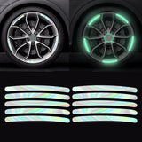 Maxbell Car Wheel Hub Reflective Sticker Exterior Decoration Safety for Cycling 10Pcs
