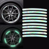 Maxbell Car Wheel Hub Reflective Sticker Exterior Decoration Safety for Cycling 10Pcs