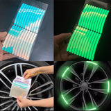 Maxbell Car Wheel Hub Reflective Sticker Exterior Decoration Safety for Cycling 44Pcs