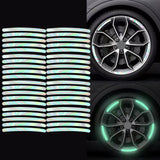 Maxbell Car Wheel Hub Reflective Sticker Exterior Decoration Safety for Cycling 44Pcs