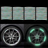 Maxbell Car Wheel Hub Reflective Sticker Exterior Decoration Safety for Cycling 44Pcs