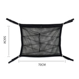 Maxbell Double Layer Car Ceiling Storage Net Adjustable for Towels Tent SUV Black 70cmx50cm