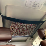 Maxbell Double Layer Car Ceiling Storage Net Adjustable for Towels Tent SUV Black 70cmx50cm