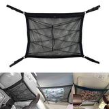 Maxbell Double Layer Car Ceiling Storage Net Adjustable for Towels Tent SUV Black 70cmx50cm