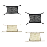 Maxbell Double Layer Car Ceiling Storage Net Adjustable for Towels Tent SUV Black 70cmx50cm