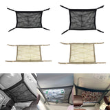 Maxbell Double Layer Car Ceiling Storage Net Adjustable for Towels Tent SUV Black 70cmx50cm
