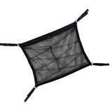 Maxbell Double Layer Car Ceiling Storage Net Adjustable for Towels Tent SUV Black 70cmx50cm