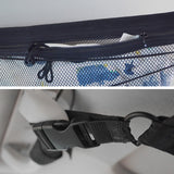 Maxbell Double Layer Car Ceiling Storage Net Adjustable for Towels Tent SUV Black 70cmx50cm