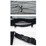 Maxbell Double Layer Car Ceiling Storage Net Adjustable for Towels Tent SUV Black 70cmx50cm