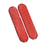 Maxbell 2 Pieces Car Reflective Sticker Auto Reflector Stickers for Pickup Red