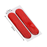 Maxbell 2 Pieces Car Reflective Sticker Auto Reflector Stickers for Pickup Red