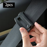 Maxbell Car Automobile Seat Safety Belt Clip Stopper Adjuster Comfortable Durable Black