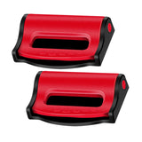 Maxbell Car Automobile Seat Safety Belt Clip Stopper Adjuster Comfortable Durable Red
