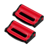 Maxbell Car Automobile Seat Safety Belt Clip Stopper Adjuster Comfortable Durable Red