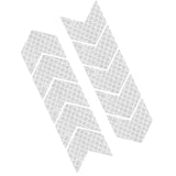 Maxbell 10x Arrow Reflective Stickers Night Sign Self Adhesive for Truck White