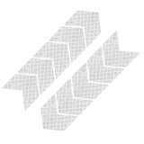 Maxbell 10x Arrow Reflective Stickers Night Sign Self Adhesive for Truck White