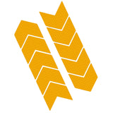 Maxbell 10x Arrow Reflective Stickers Night Sign Self Adhesive for Truck Yellow