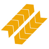 Maxbell 10x Arrow Reflective Stickers Night Sign Self Adhesive for Truck Yellow