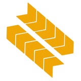 Maxbell 10x Arrow Reflective Stickers Night Sign Self Adhesive for Truck Yellow