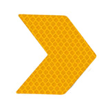 Maxbell 10x Arrow Reflective Stickers Night Sign Self Adhesive for Truck Yellow