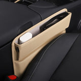 Maxbell Car Seat Gap Filler Organizer Car Interior Accessories for Keys Cards Beige
